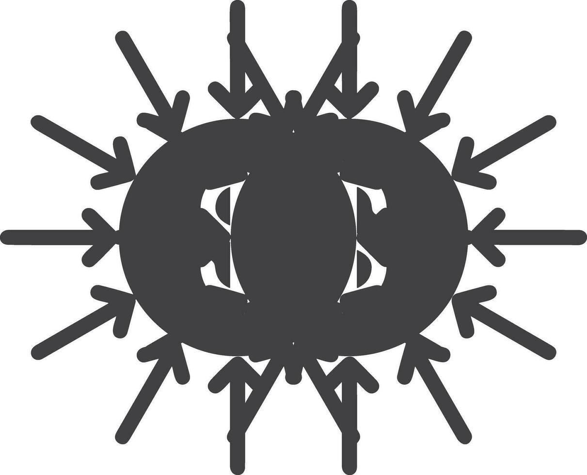 Geld Austausch Zahlung Symbol Symbol Vektor Bild. Illustration von das Dollar Währung Münze Grafik Design Bild