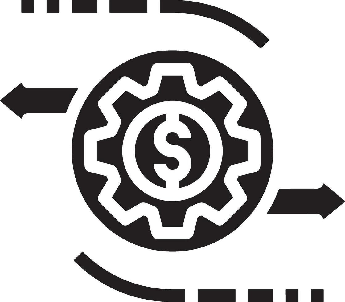 Geld Austausch Zahlung Symbol Symbol Vektor Bild. Illustration von das Dollar Währung Münze Grafik Design Bild