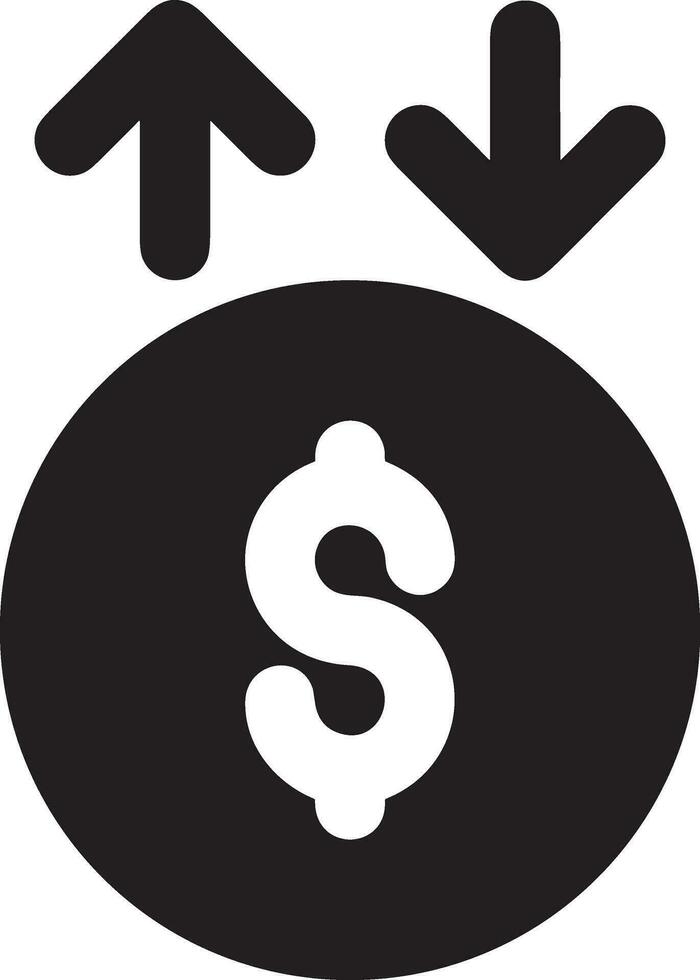 pengar utbyta betalning ikon symbol vektor bild. illustration av de dollar valuta mynt grafisk design bild