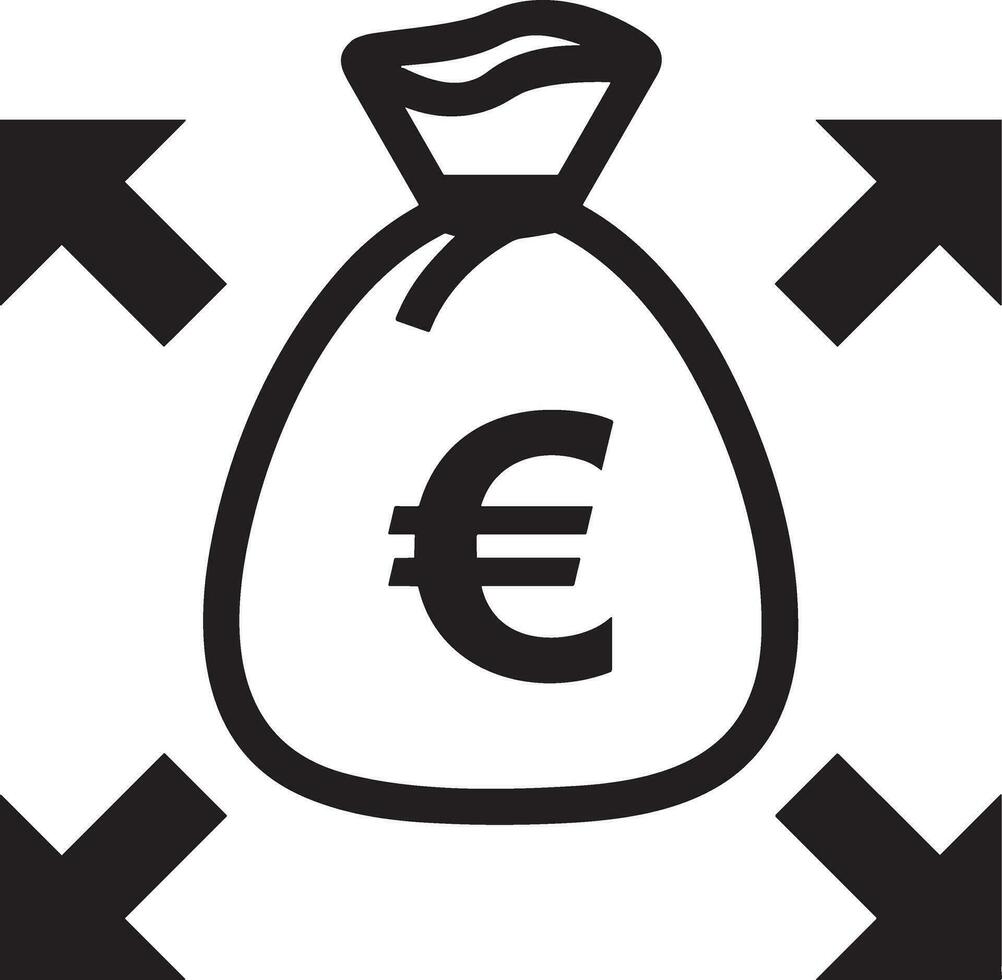 pengar utbyta betalning ikon symbol vektor bild. illustration av de dollar valuta mynt grafisk design bild