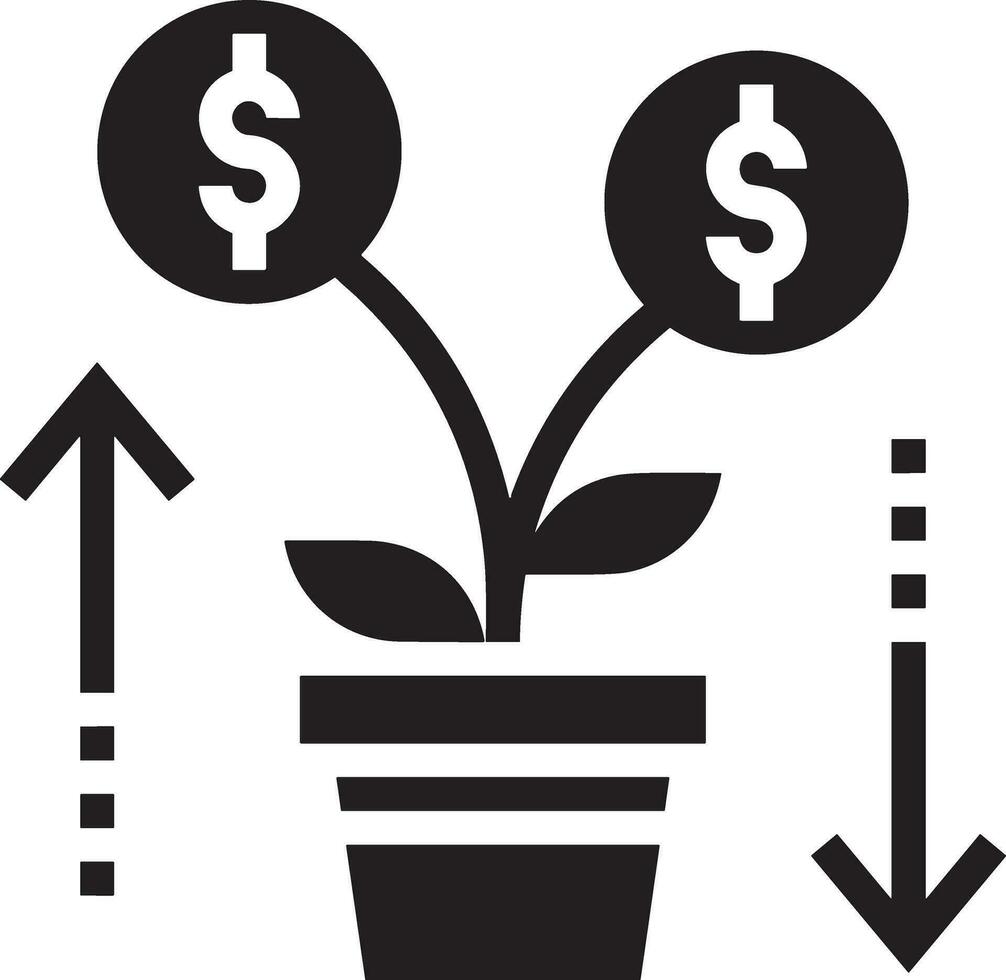 pengar utbyta betalning ikon symbol vektor bild. illustration av de dollar valuta mynt grafisk design bild