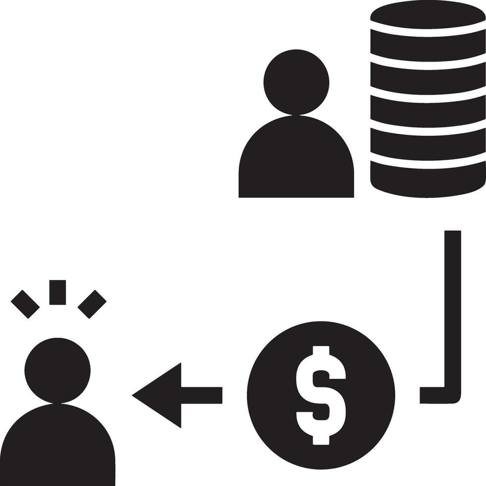 Geld Austausch Zahlung Symbol Symbol Vektor Bild. Illustration von das Dollar Währung Münze Grafik Design Bild