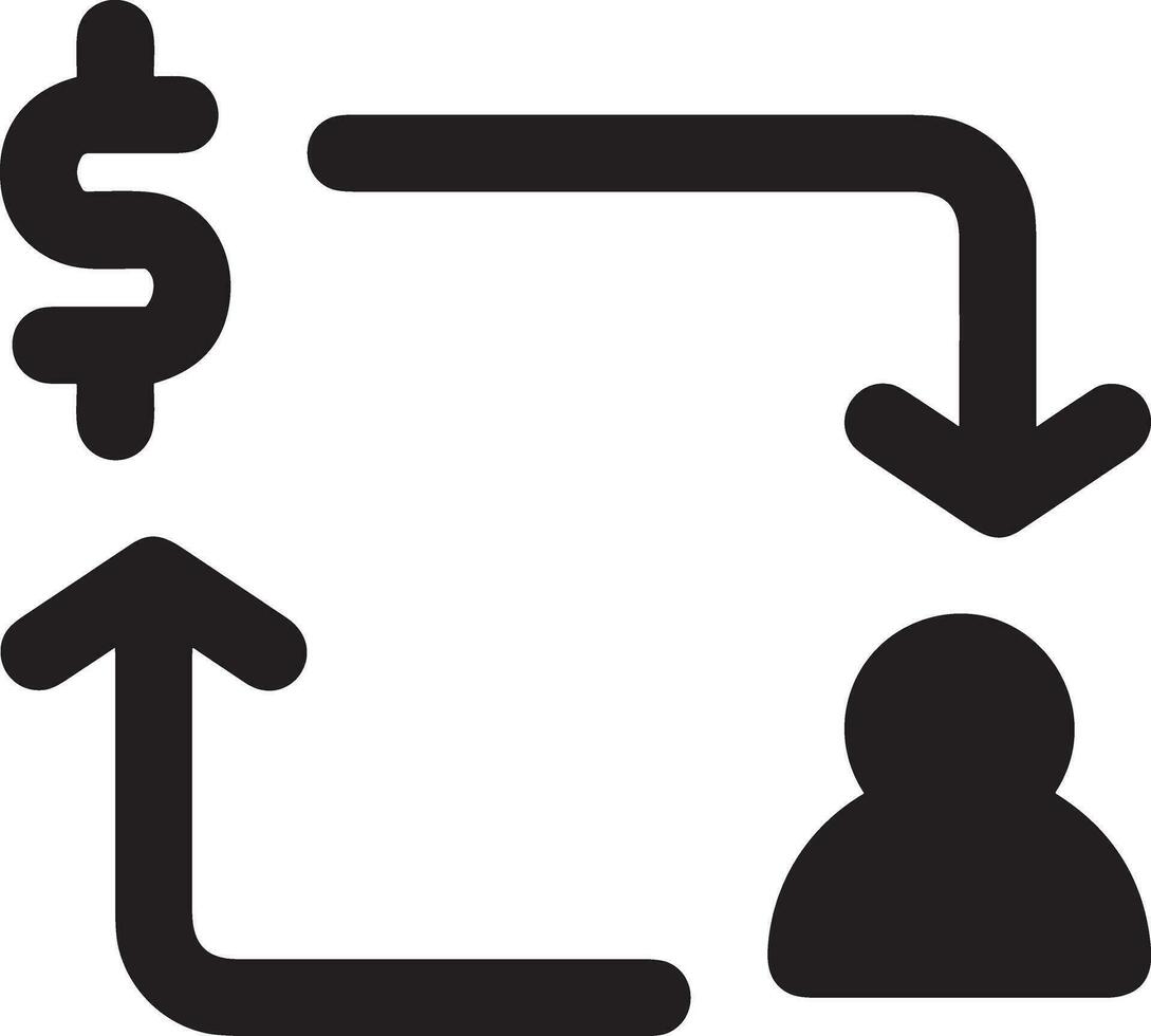 pengar utbyta betalning ikon symbol vektor bild. illustration av de dollar valuta mynt grafisk design bild