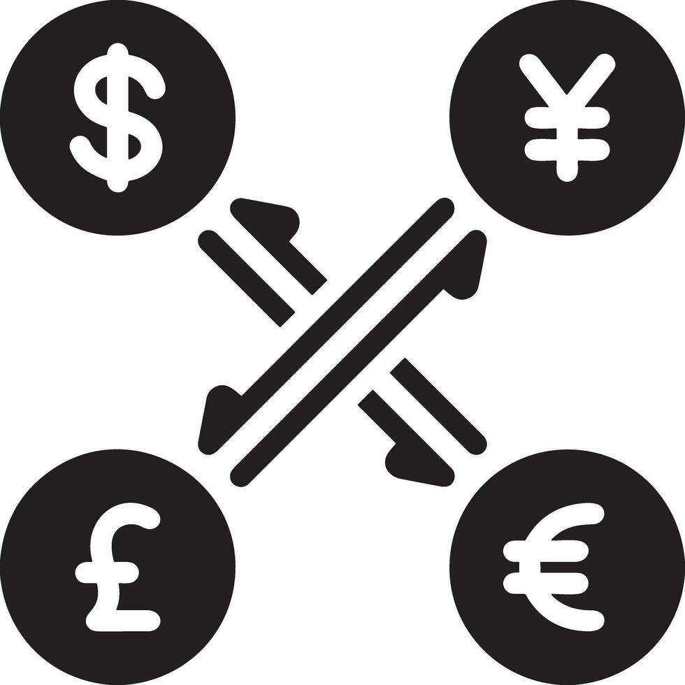 pengar utbyta betalning ikon symbol vektor bild. illustration av de dollar valuta mynt grafisk design bild