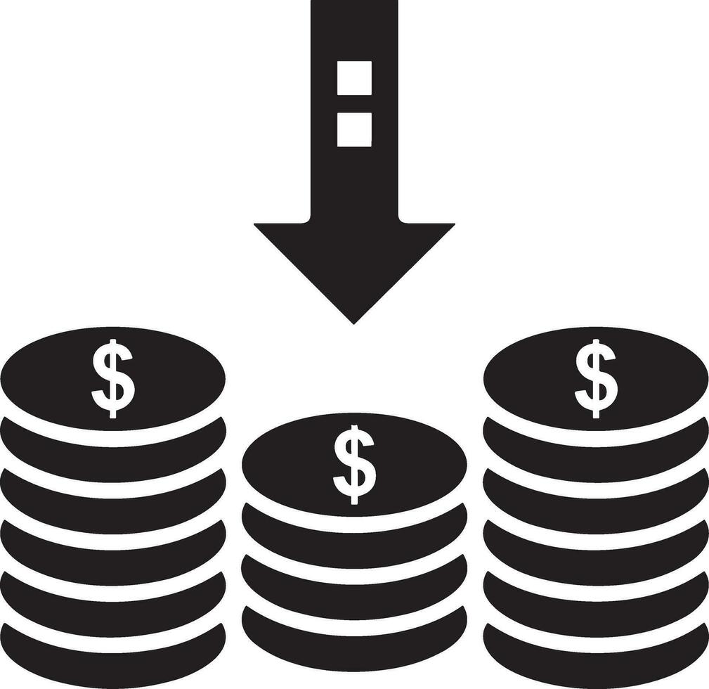 Geld Austausch Zahlung Symbol Symbol Vektor Bild. Illustration von das Dollar Währung Münze Grafik Design Bild