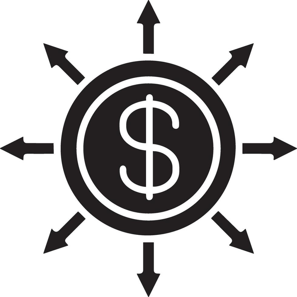 Geld Austausch Zahlung Symbol Symbol Vektor Bild. Illustration von das Dollar Währung Münze Grafik Design Bild