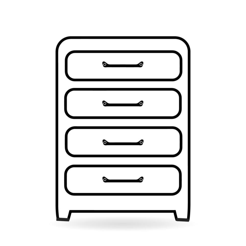 arkivering skåp, dokument, kontor, skåp ikon illustration isolerat vektor tecken symbol.