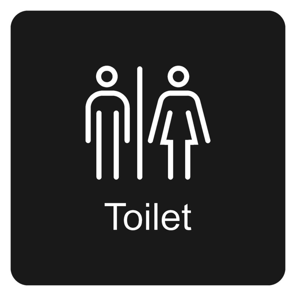 Toilette Richtung Symbol Vektor