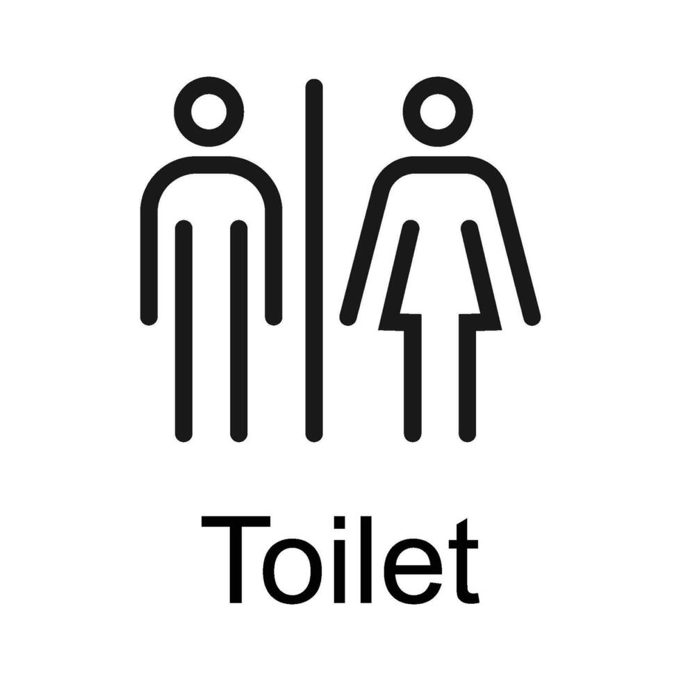 toalett riktning ikon vektor