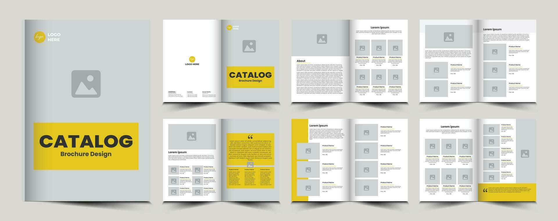 Produkt Katalog oder Katalog Vorlage Design vektor