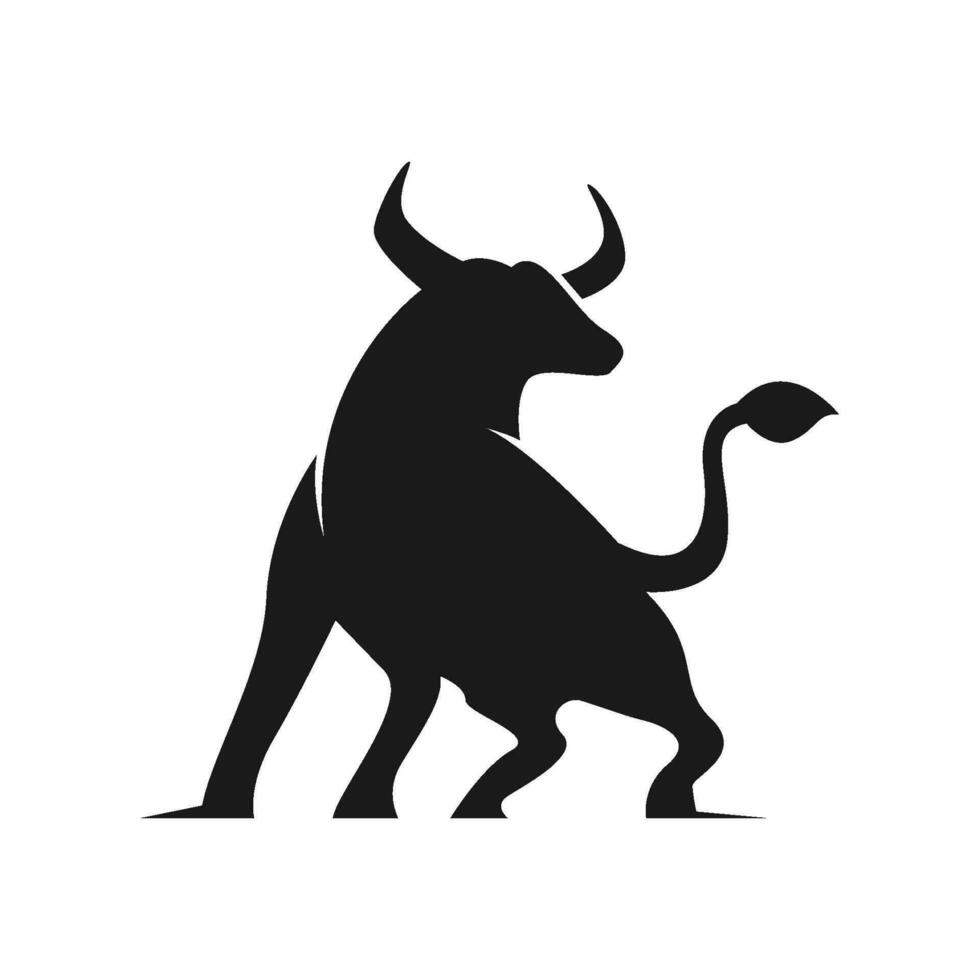 Büffel Logo Design Konzept vektor
