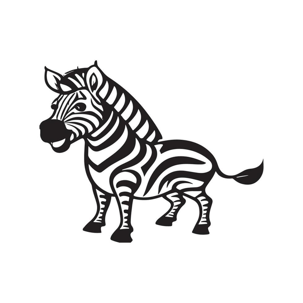 zebra vektor illustration av barn alfabet färg bok sida med skisse klämma konst till Färg