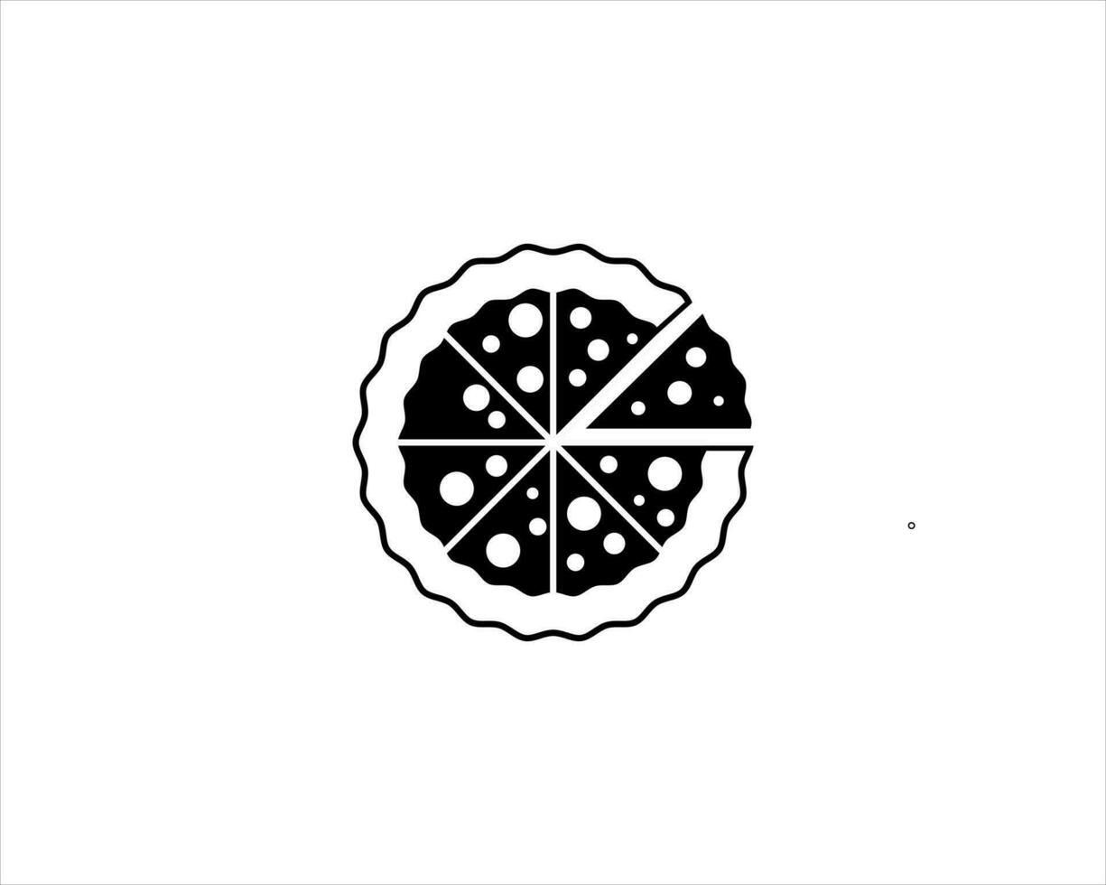 pizza ikon modern vektor stil. vektor isolerat illustration