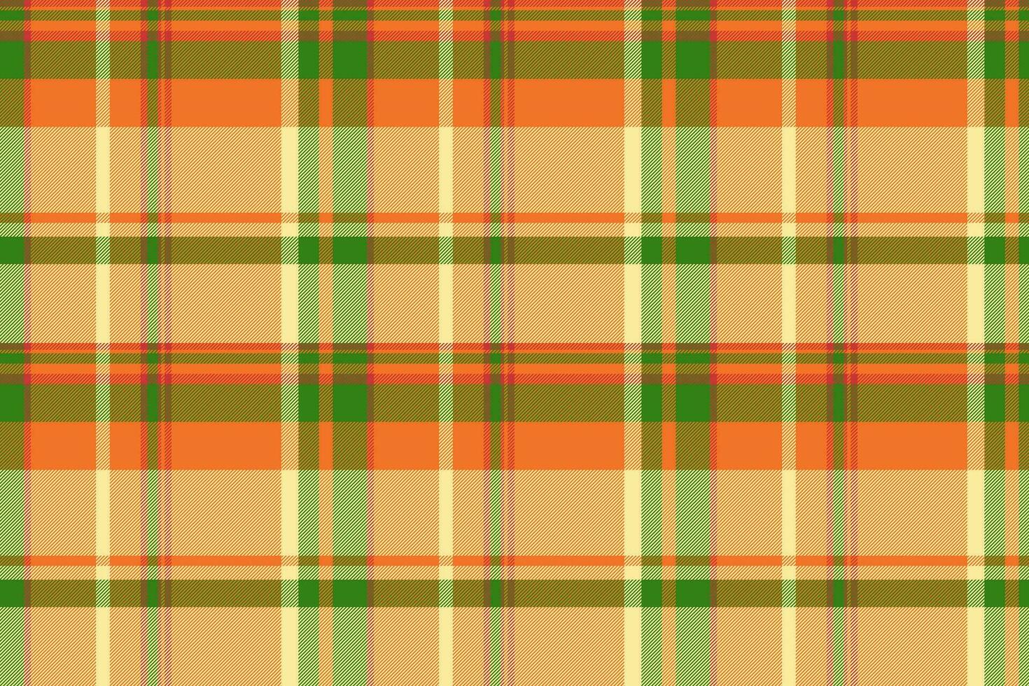 Hintergrund Textur prüfen von Vektor Muster Textil- mit ein nahtlos Plaid Tartan Stoff.