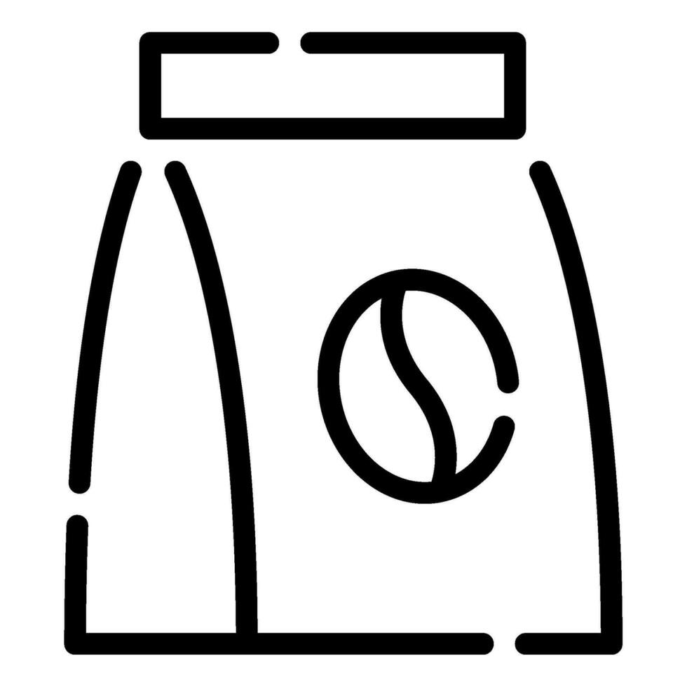 Kaffee Bohne Tasche Symbol Illustration, zum uiux, Infografik, usw vektor