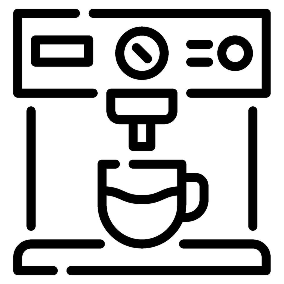 Kaffee Maschine Symbol Illustration, zum uiux, Infografik, usw vektor