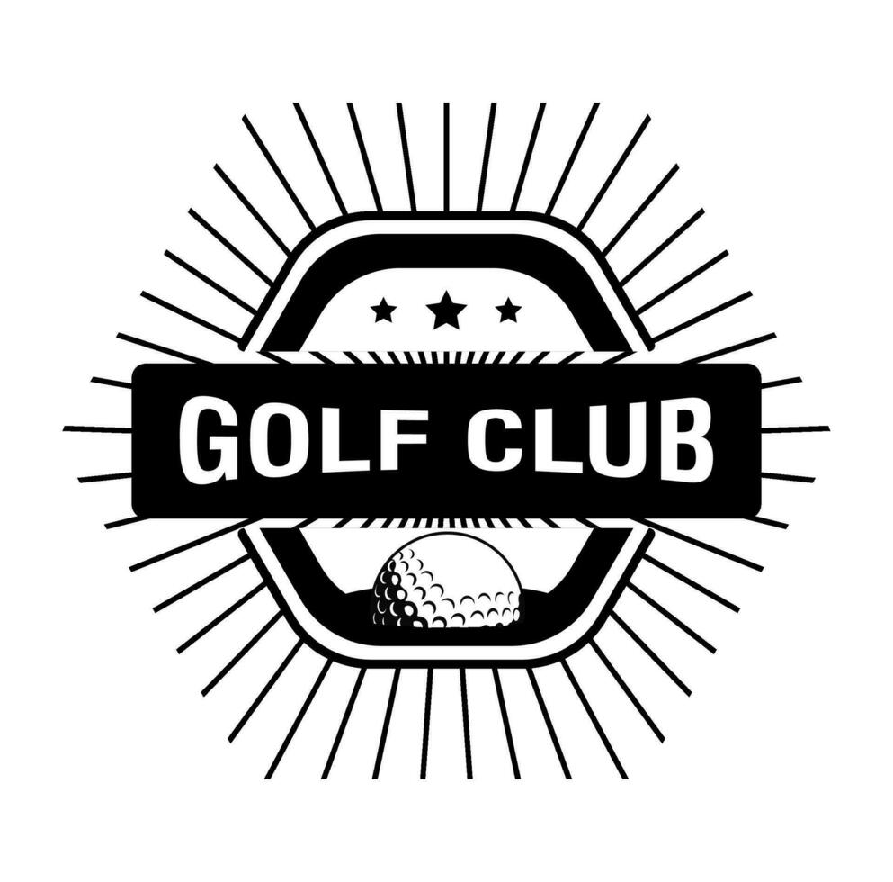 Golf Verein zum Golfer, Sport und Unterhaltung vektor