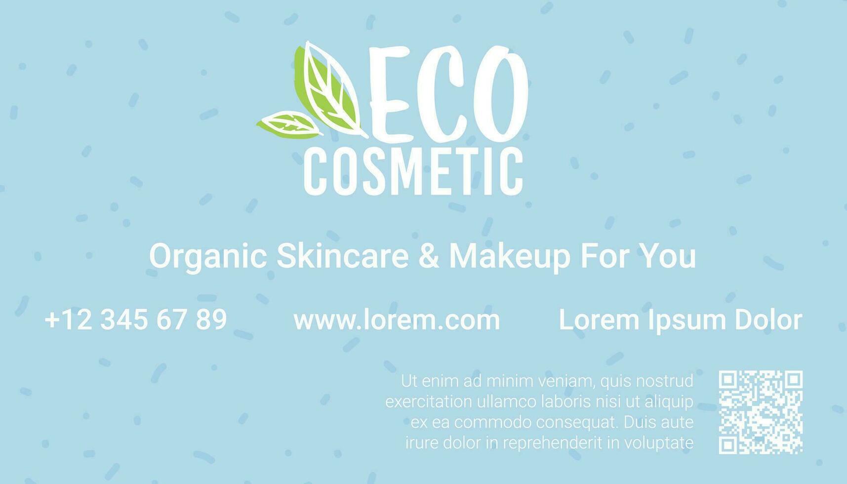 eco kosmetika, organisk hudvård och smink vektor