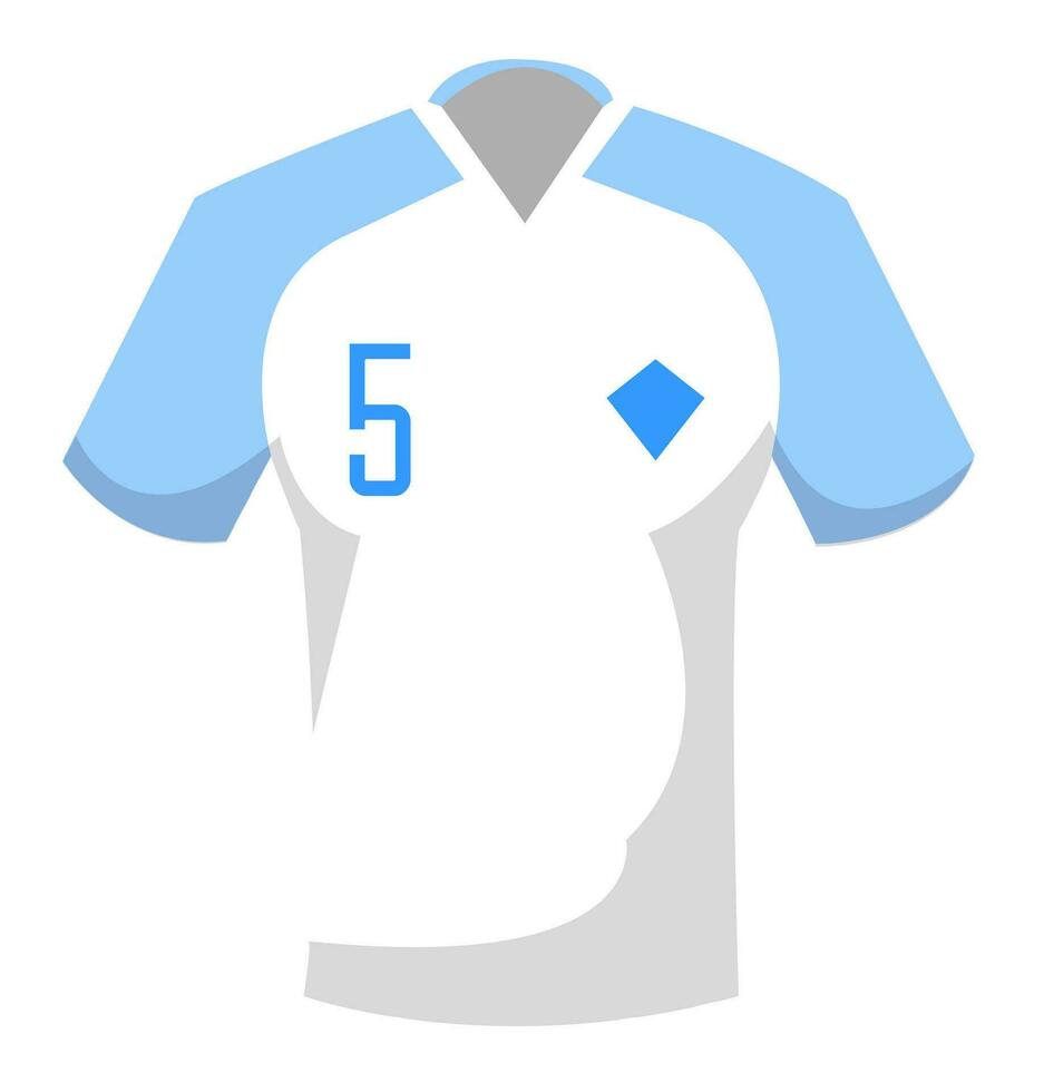 fotboll spelare tshirt med siffra, sporter kläder vektor