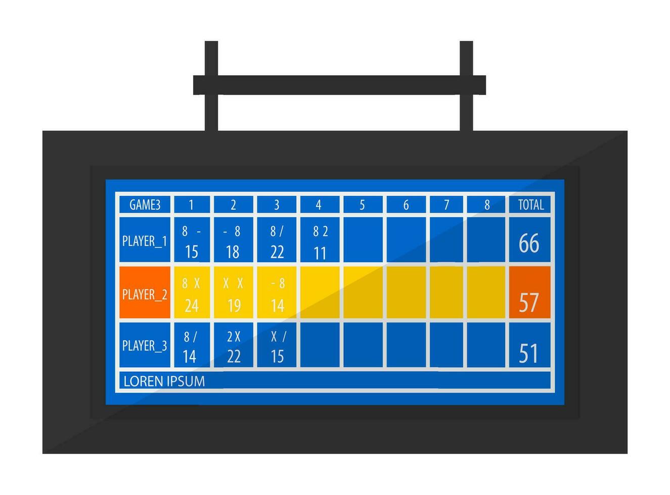 Ergebnis Planke, Sport Spiel Aktivitäten und Erholung vektor