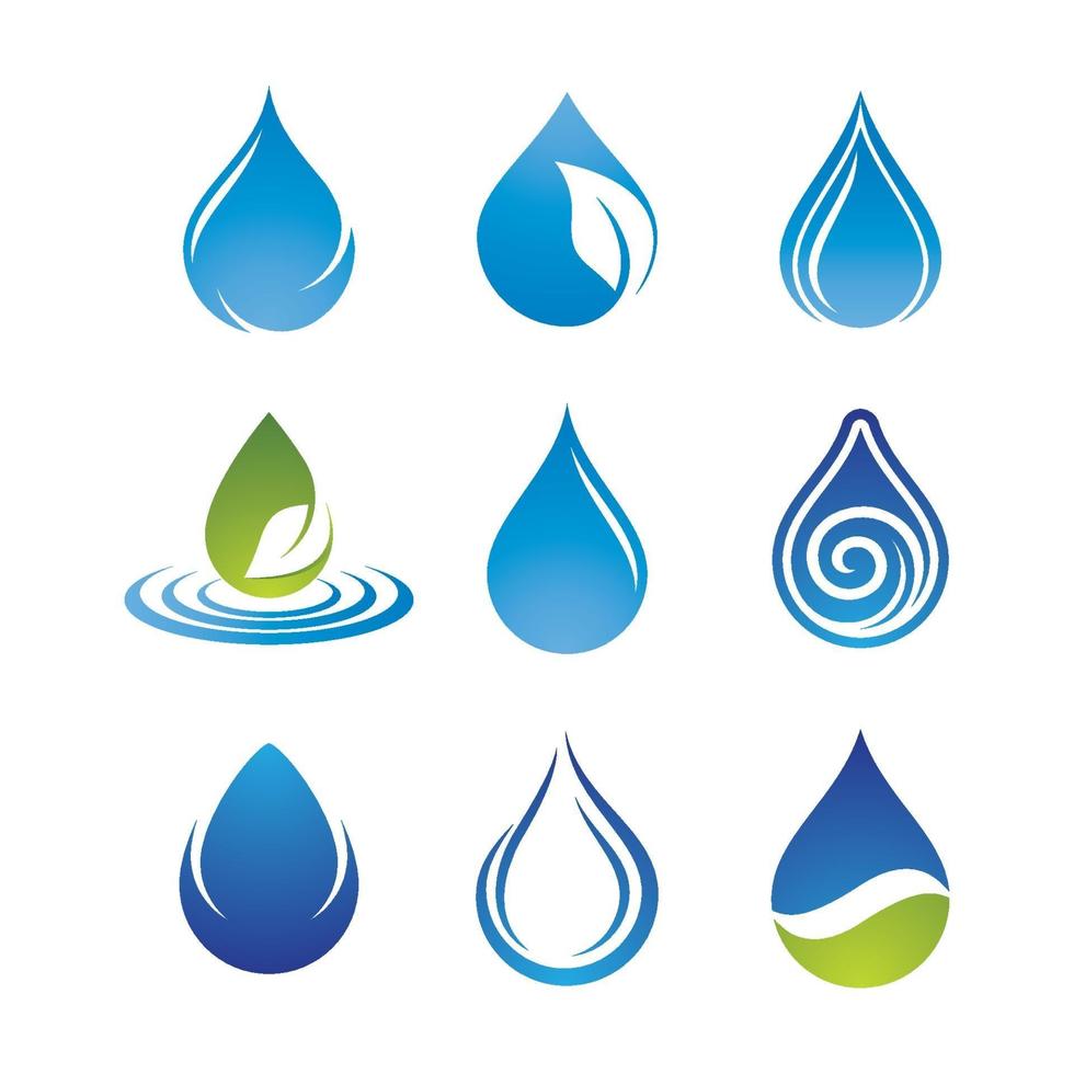 Wassertropfen-Logo-Bilder vektor