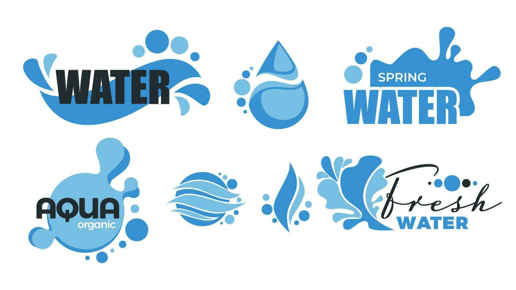 Wasser organisch Flüssigkeit zum gesund Diät Vektor