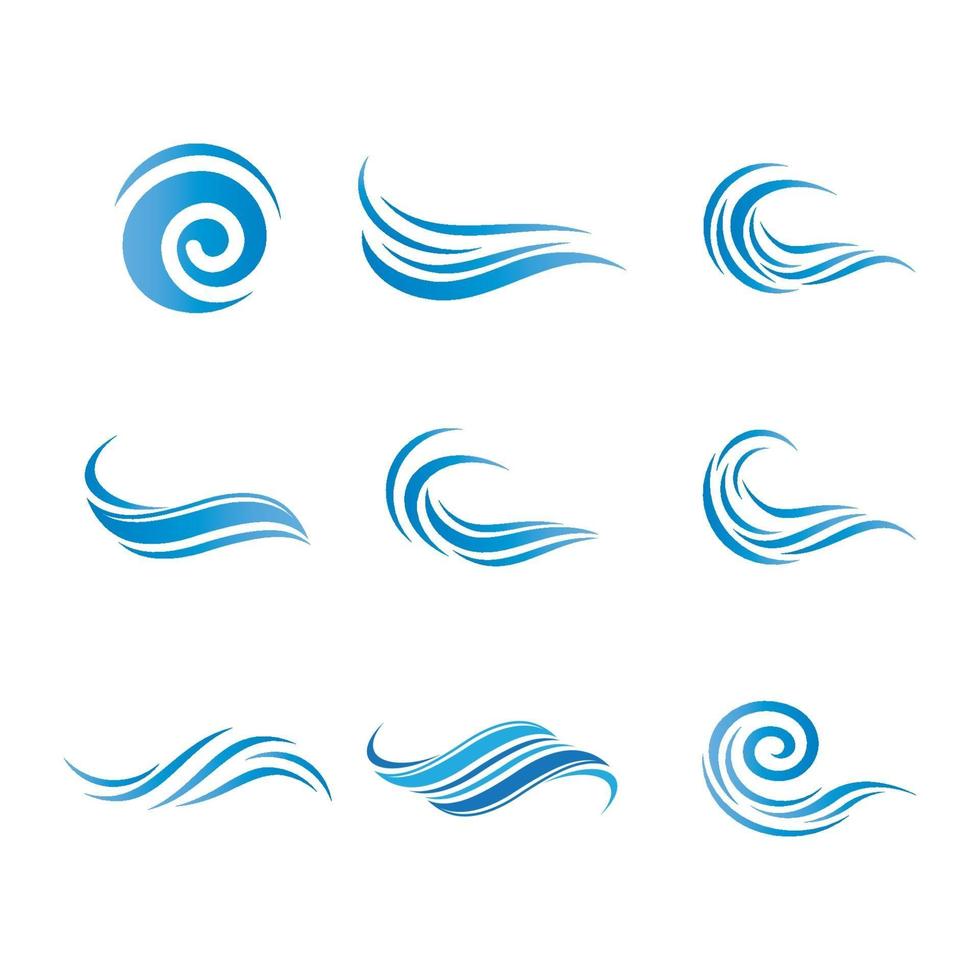 vatten våg logotyp bilder vektor