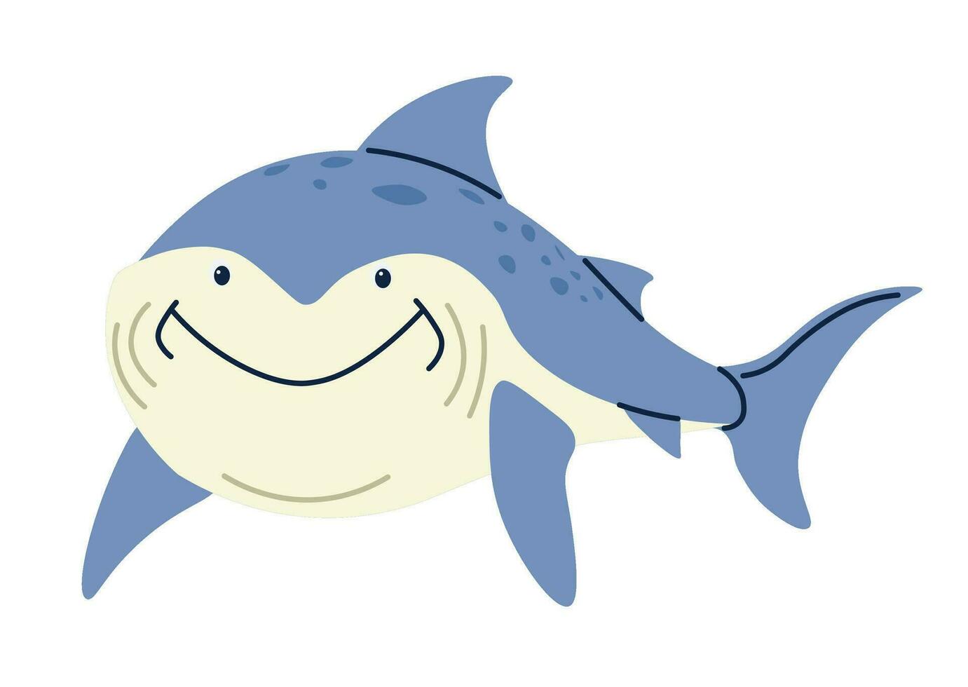 unter Wasser Tier und Marine Kreaturen, Hai vektor