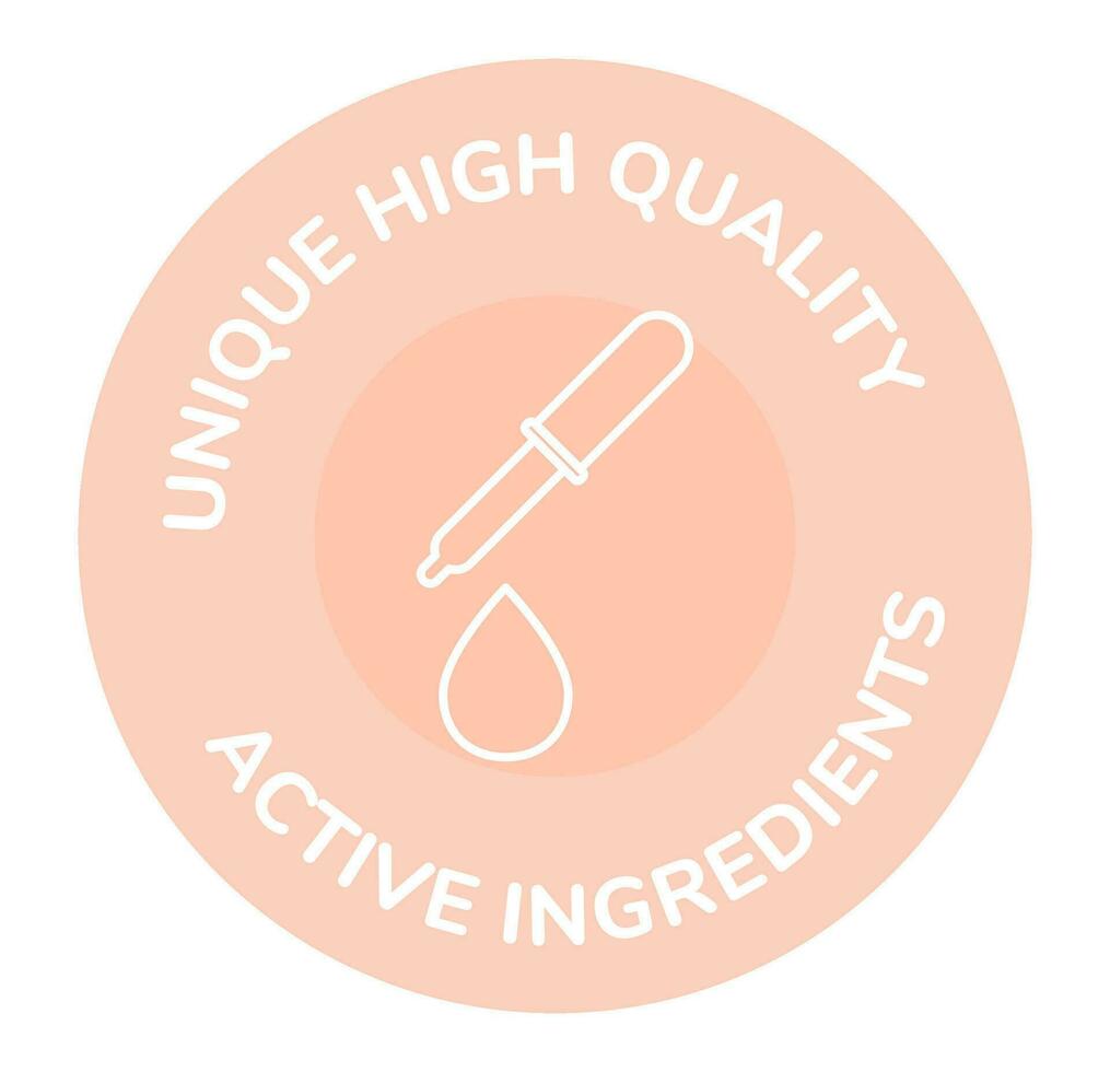 unik hög kvalitet aktiva Ingredienser för hud vektor