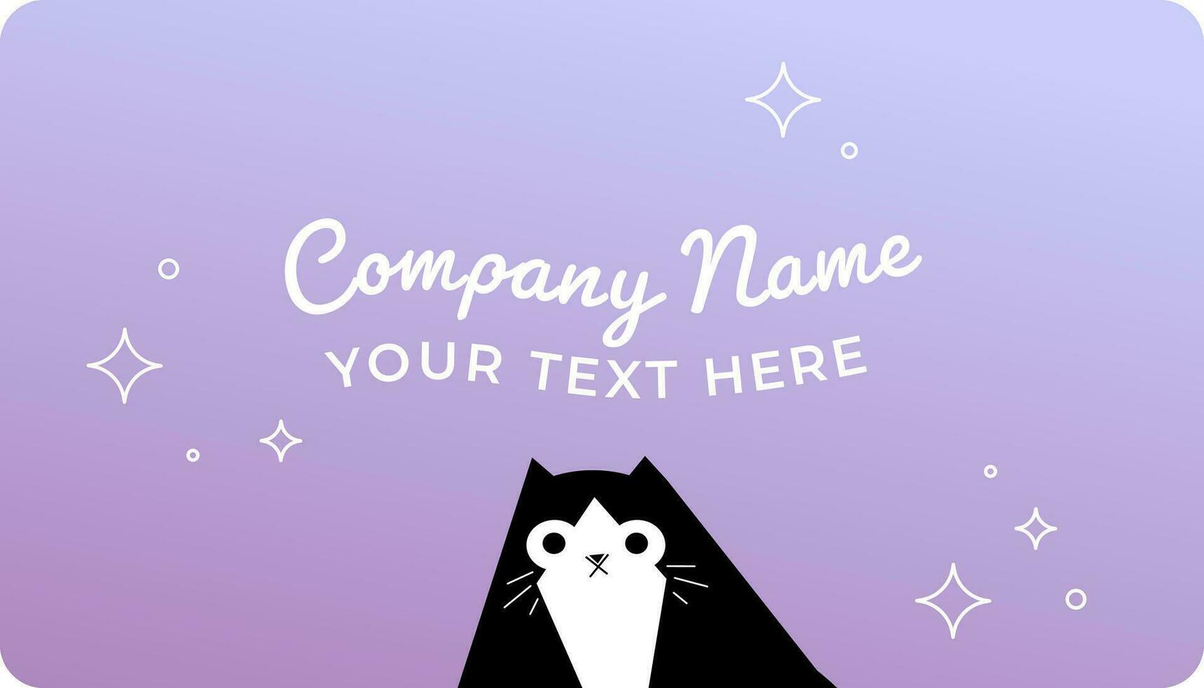 företag namn, företag kort med din text vektor