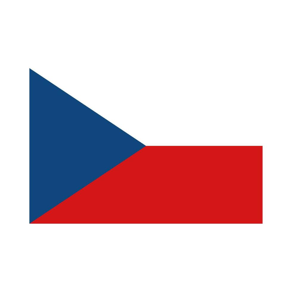 nationell Land flagga av ceko vektor