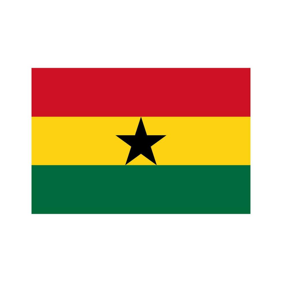 National Land Flagge von Ghana vektor