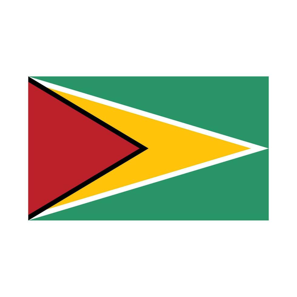 nationell Land flagga av guyana vektor