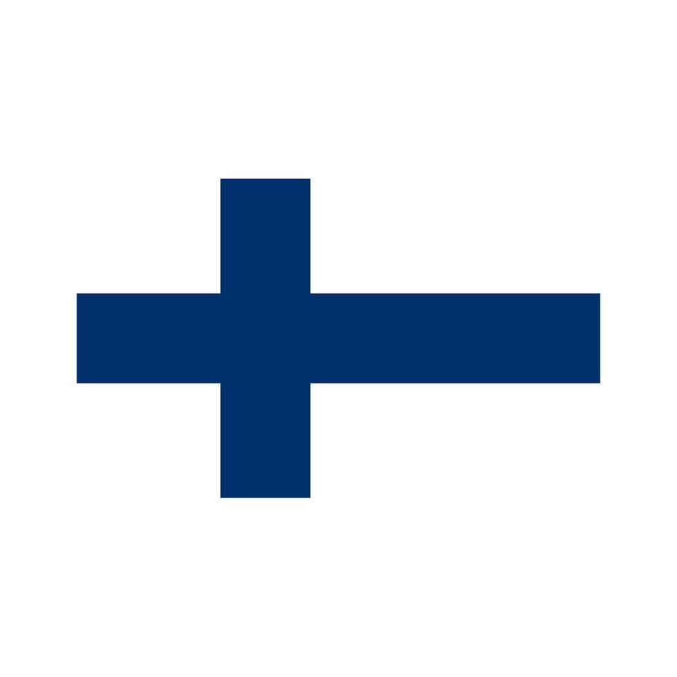 nationell Land flagga av finlandia vektor