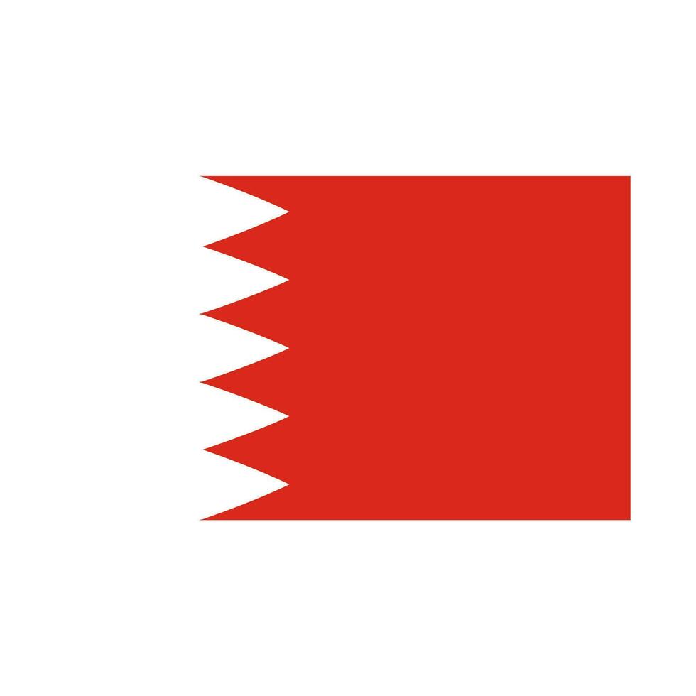 National Land Flagge von Bahrain vektor