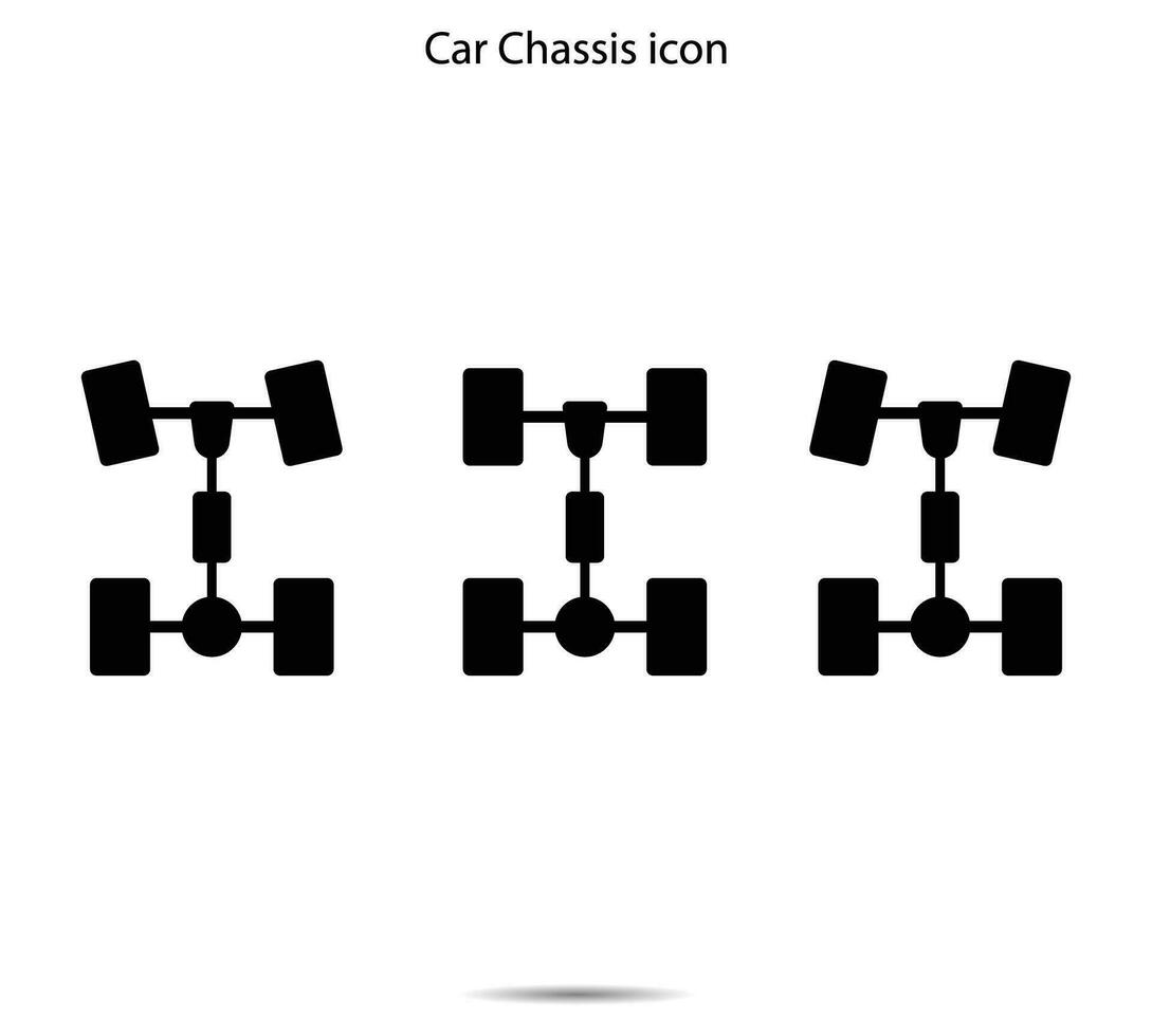 Auto Chassis Symbol, Vektor Illustration