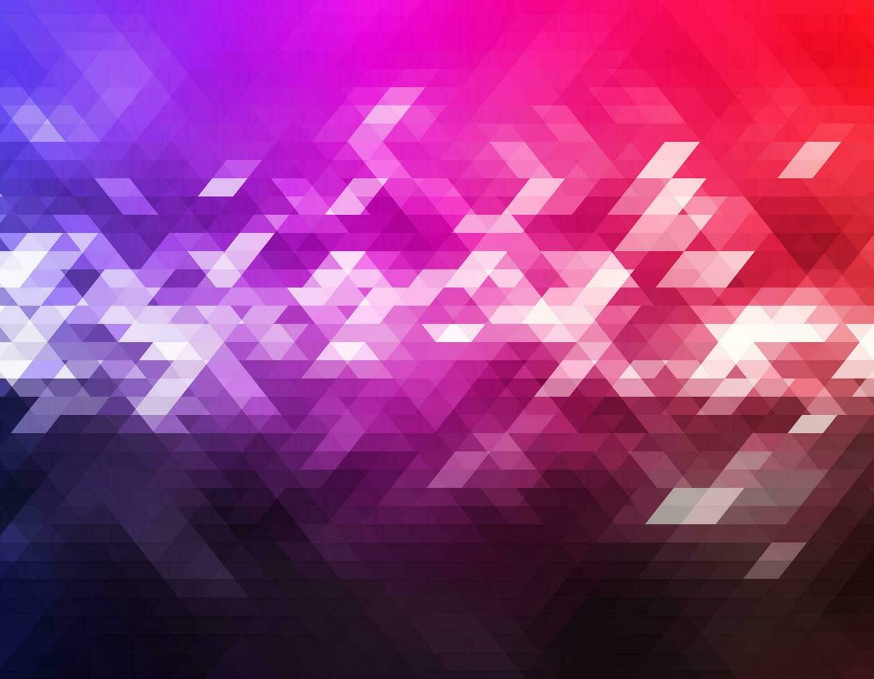 abstrakt bakgrund med röd, blå och vit trianglar vektor