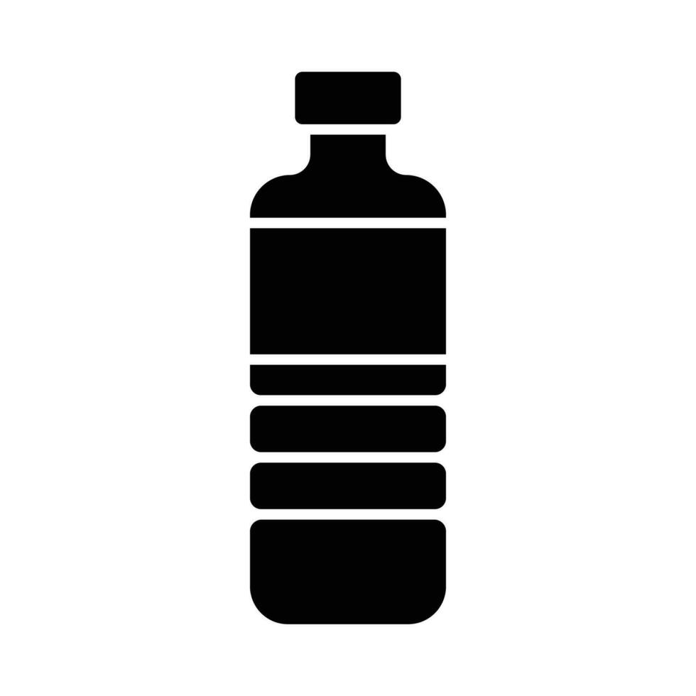 Wasser Flasche Symbol Vektor Design Vorlage einfach und sauber