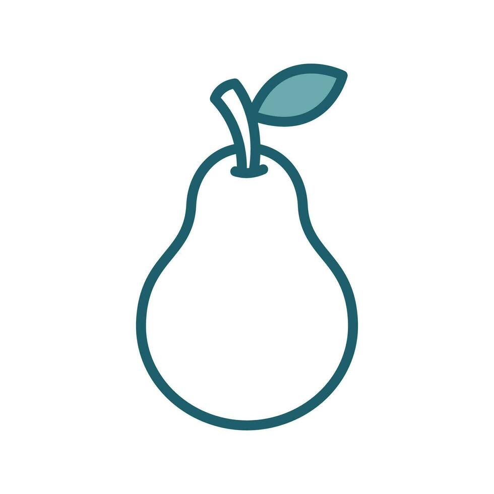 päron frukt ikon vektor design mall enkel och rena