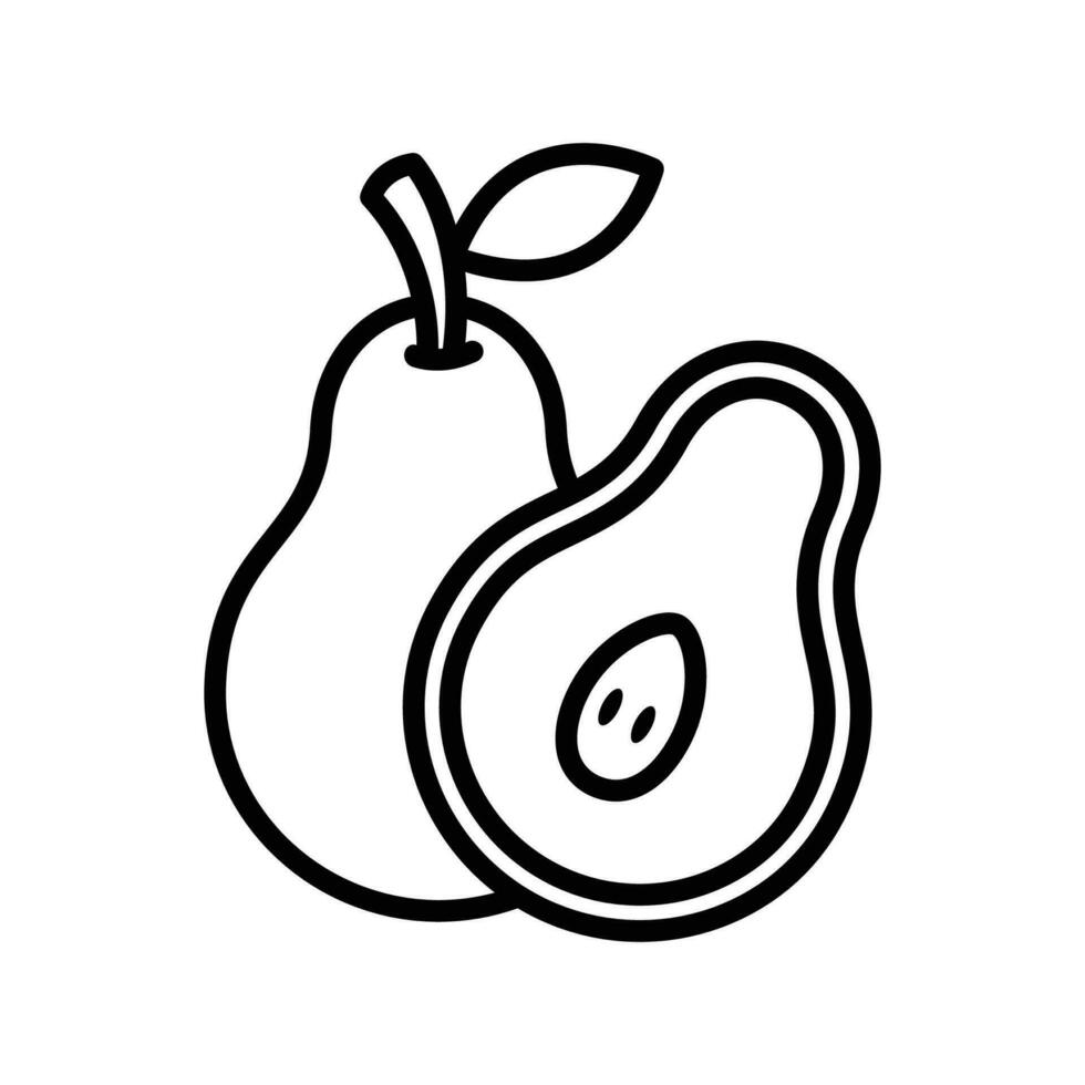 Birne Obst Symbol Vektor Design Vorlage einfach und sauber