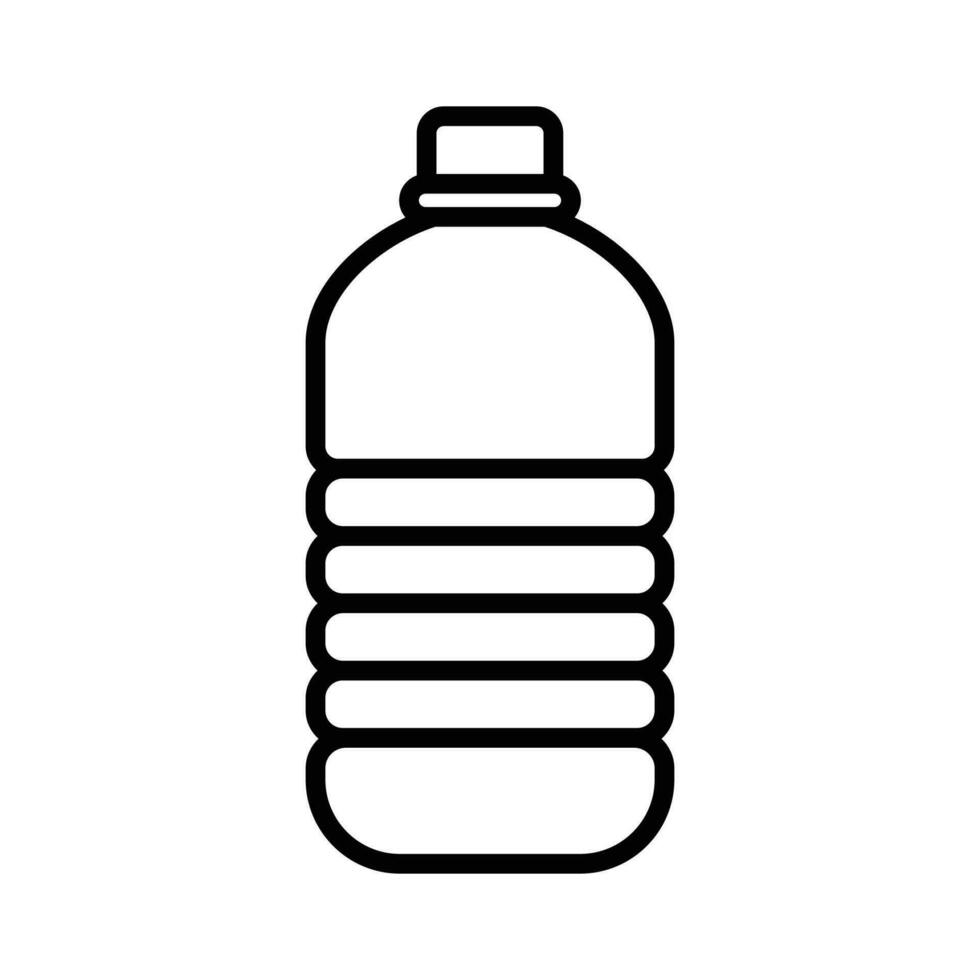 vatten flaska ikon vektor design mall enkel och rena