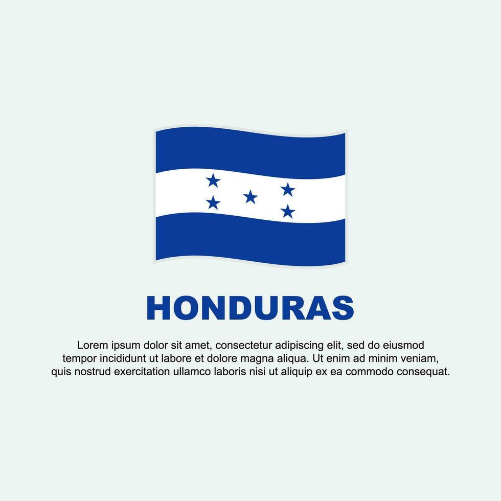 honduras flagga bakgrund design mall. honduras oberoende dag baner social media posta. bakgrund vektor