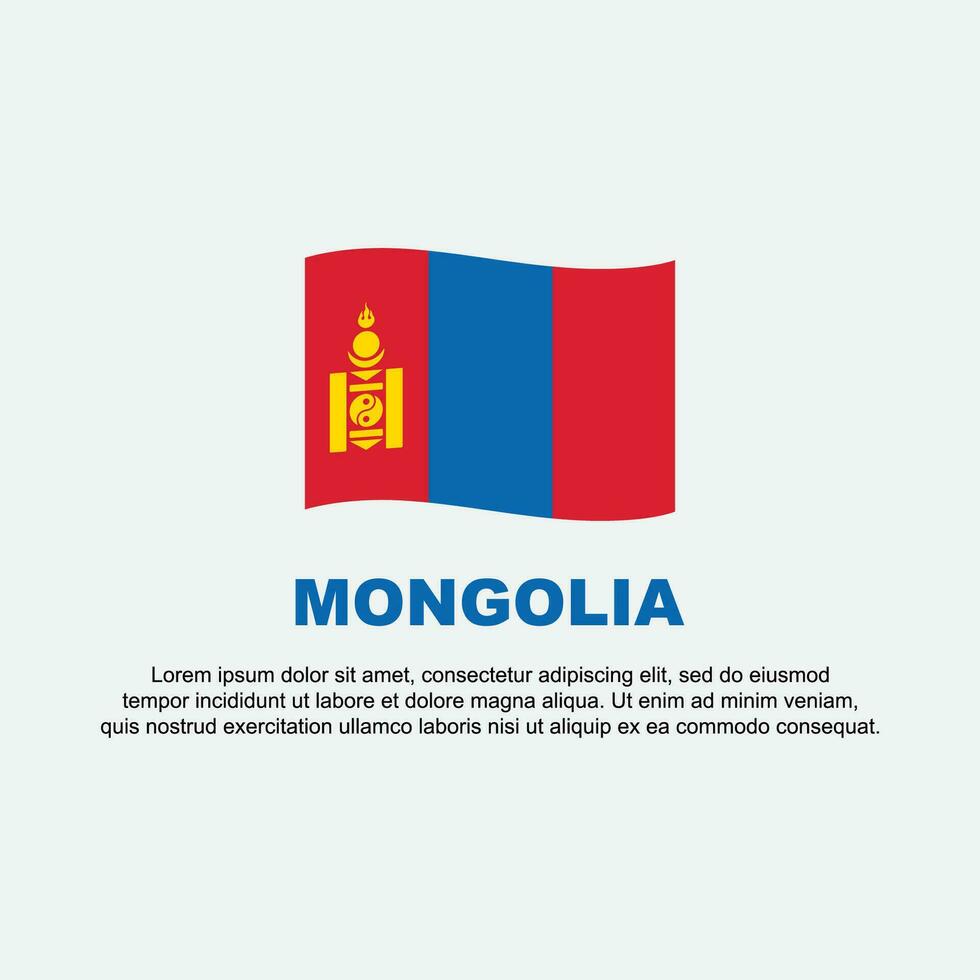 mongoliet flagga bakgrund design mall. mongoliet oberoende dag baner social media posta. mongoliet bakgrund vektor