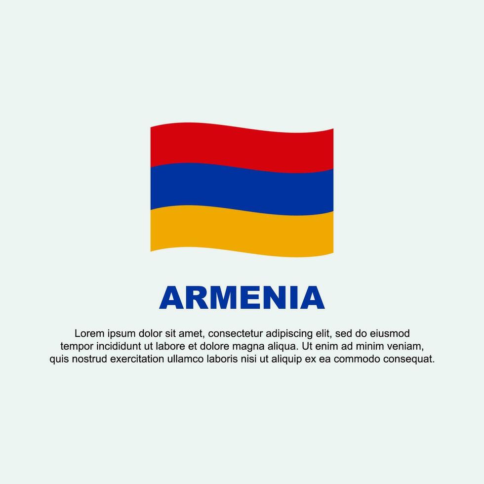 armenia flagga bakgrund design mall. armenia oberoende dag baner social media posta. armenia bakgrund vektor