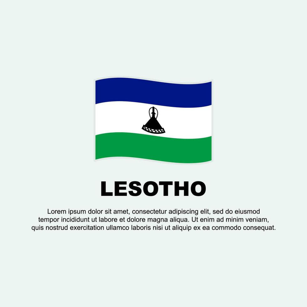 lesotho flagga bakgrund design mall. lesotho oberoende dag baner social media posta. lesotho bakgrund vektor