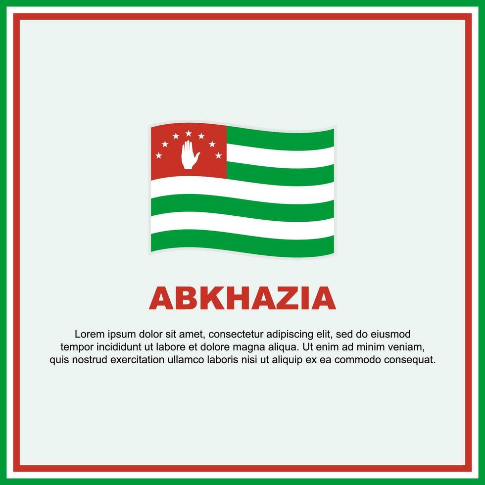 abkhazia flagga bakgrund design mall. abkhazia oberoende dag baner social media posta. abkhazia baner vektor