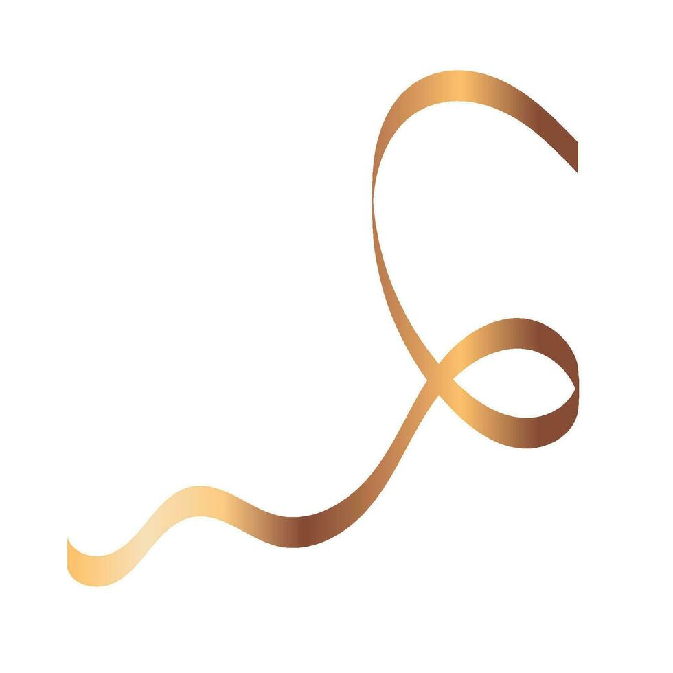 Luxus Spiral- golden Band vektor