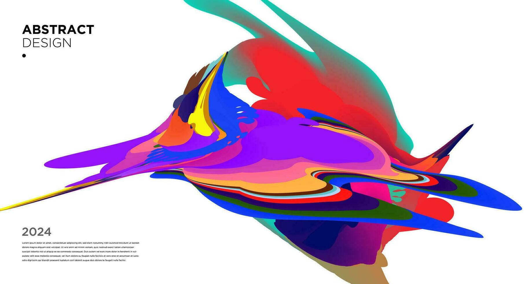 vektor färgrik abstrakt psychedelic flytande och vätska bakgrund mönster 2024