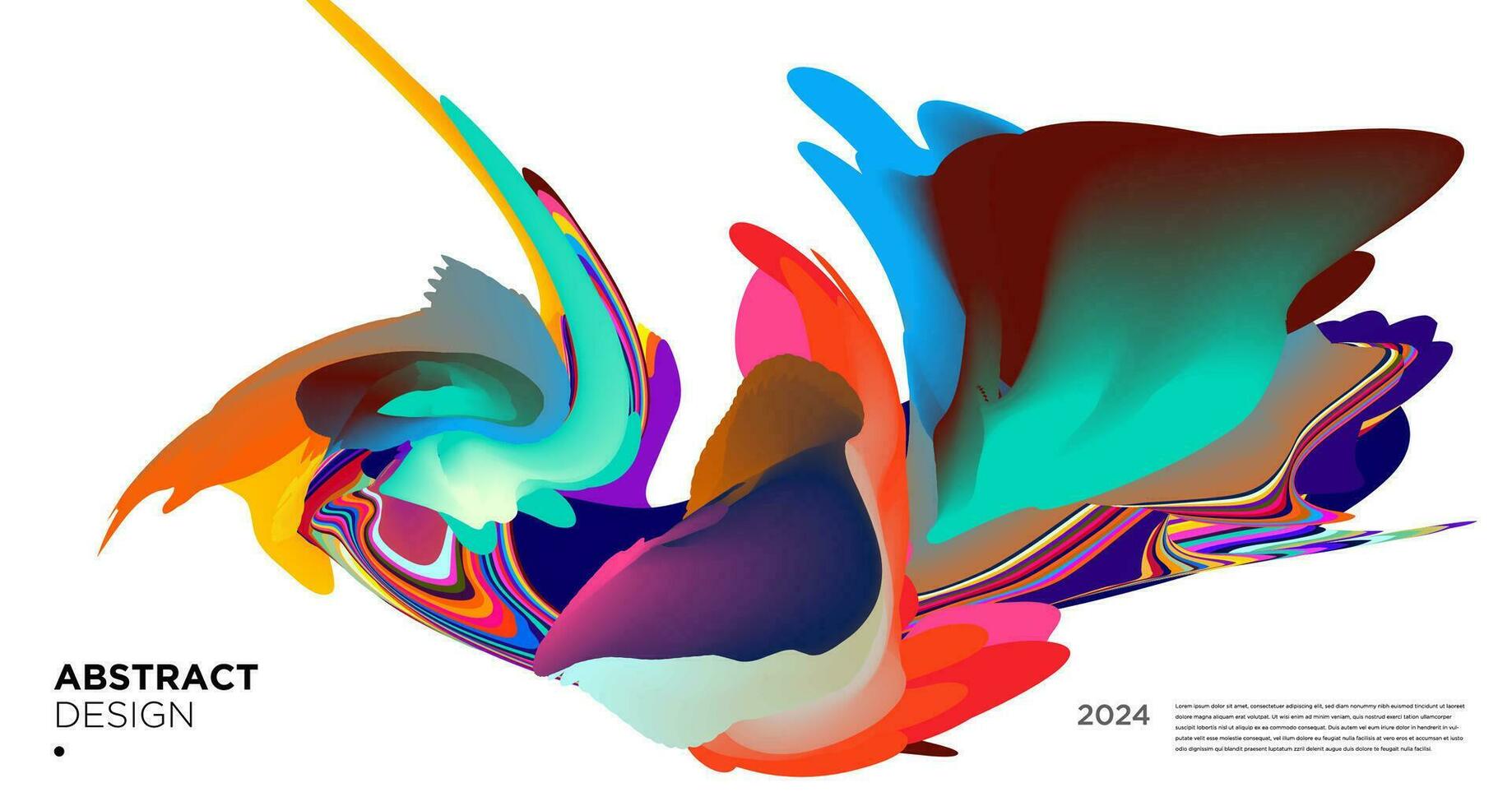 vektor färgrik abstrakt psychedelic flytande och vätska bakgrund mönster 2024