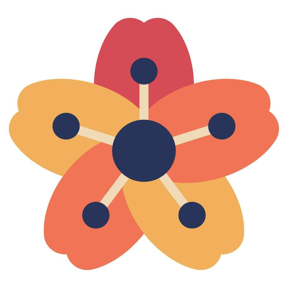 Sakura Symbol Illustration, zum uiux, Infografik, usw vektor